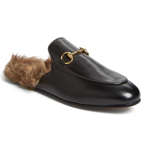 gucci loafer or mule|gucci loafers with fur.